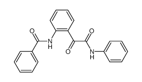 (2-Benzamidophenyl)-N-phenylglyoxylamid结构式