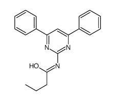 N-(4,6-diphenylpyrimidin-2-yl)butanamide Structure