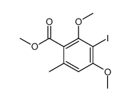 methyl 3-iodo-2,4-dimethoxy-6-methylbenzoate Structure