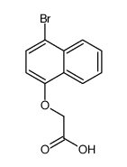 2-(4-溴萘-1-基氧基)乙酸结构式