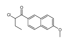 2-chloro-1-(6-methoxynaphthalen-2-yl)butan-1-one结构式
