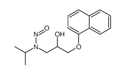 N-(2-hydroxy-3-naphthalen-1-yloxypropyl)-N-propan-2-ylnitrous amide结构式