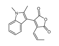 3-(1,2-dimethylindol-3-yl)-4-prop-1-enylfuran-2,5-dione结构式
