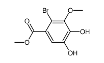 methyl 2-bromo-3-methoxy-4,5-dihydroxybenzoate Structure