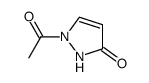 1-乙酰基-1H-吡唑-3(2H)-酮结构式