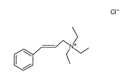 (E)-N,N,N-triethyl-3-phenylprop-2-en-1-aminium chloride结构式