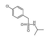 1-(4-chlorophenyl)-N-propan-2-ylmethanesulfonamide结构式