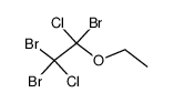 ethyl-(1,2,2-tribromo-1,2-dichloro-ethyl)-ether Structure