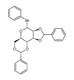 phenyl 2,3:4,6-di-O-benzylidene-1-seleno-α-D-mannopyranoside Structure