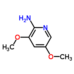 3,5-二甲氧基吡啶-2-胺结构式