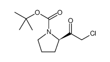 1-Pyrrolidinecarboxylic acid, 2-(2-chloroacetyl)-, 1,1-dimethylethyl ester, (2R)结构式