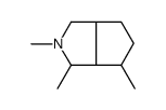 2,3,4-trimethyl-3,3a,4,5,6,6a-hexahydro-1H-cyclopenta[c]pyrrole结构式