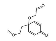 2-[1-(2-methoxyethyl)-4-oxocyclohexa-2,5-dien-1-yl]oxyacetaldehyde结构式