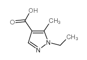 1-乙基-5-甲基-1H-吡唑-4-羧酸结构式