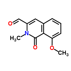 8-Methoxy-2-methyl-1-oxo-1,2-dihydro-3-isoquinolinecarbaldehyde Structure