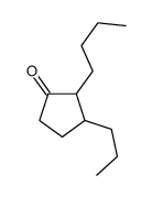 2-butyl-3-propylcyclopentan-1-one Structure