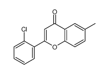 2-(2-chlorophenyl)-6-methylchromen-4-one Structure