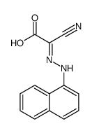 2-cyano-2-(naphthalen-1-ylhydrazinylidene)acetic acid Structure
