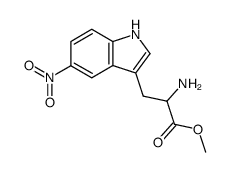 5-nitro-L-tryptophan methyl ester Structure
