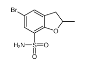5-bromo-2-methyl-2,3-dihydro-1-benzofuran-7-sulfonamide Structure