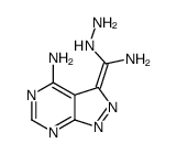 3-[amino(hydrazinyl)methylidene]pyrazolo[3,4-d]pyrimidin-4-amine结构式