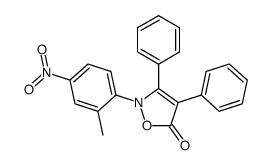 2-(2-methyl-4-nitrophenyl)-3,4-diphenyl-1,2-oxazol-5-one Structure