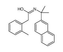 2-(2-methylphenyl)-N-(2-naphthalen-2-ylpropan-2-yl)acetamide结构式