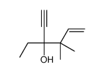 3-ethyl-4,4-dimethylhex-5-en-1-yn-3-ol结构式