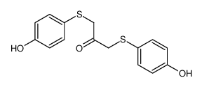 1,3-bis[(4-hydroxyphenyl)sulfanyl]propan-2-one结构式