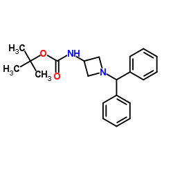 (1-苯甲酰基氮杂环丁烷-3-基)氨基甲酸叔丁酯结构式