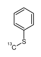 [(13C)Methylsulfanyl]benzene结构式