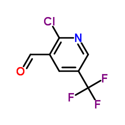 2-氯-5-(三氟甲基)吡啶-3-甲醛结构式