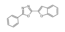 2-(2-benzofuryl)-5-phenyl-1,3,4-oxadiazole picture