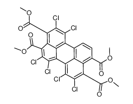 tetramethyl 1,2,5,6,7,8-hexachloroperylene-3,4,9,10-tetracarboxylate结构式
