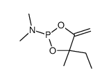 4-ethyl-N,N,4-trimethyl-5-methylidene-1,3,2-dioxaphospholan-2-amine结构式