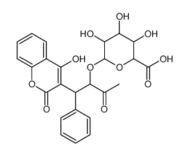 10-羟基华法林-β-D-葡萄糖醛酸结构式