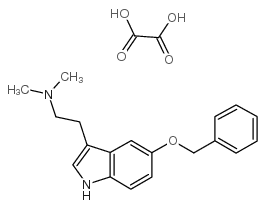 dimethyl-[2-(5-phenylmethoxy-1H-indol-3-yl)ethyl]azanium,2-hydroxy-2-oxoacetate Structure
