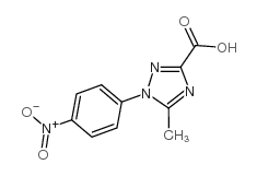 5-甲基-1-(4-硝基苯基)-1H-1,2,4-三唑-3-羧酸结构式