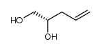 (2S)-pent-4-ene-1,2-diol结构式