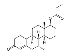 7α-methyl-17aβ-propionyloxy-D-homoestra-4,16-dien-3-one结构式