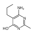 6-amino-2-methyl-5-propyl-1H-pyrimidin-4-one结构式