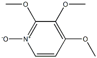 2,3,4-三甲氧基吡啶氮氧化物结构式