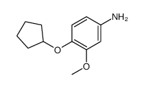 4-cyclopentyloxy-3-methoxyaniline Structure