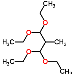 1,1,3,3-四乙氧基-2-甲基丙烷结构式
