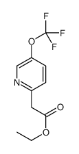 ethyl 2-[5-(trifluoromethoxy)pyridin-2-yl]acetate结构式