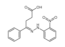 γ-[(2-nitrophenyl)hydrazono]phenylbutanoic acid结构式