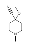 4-Methoxy-1-methyl-4-piperidinecarbonitrile Structure