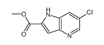 methyl 6-chloro-1H-pyrrolo[3,2-b]pyridine-2-carboxylate Structure
