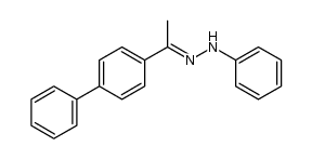 biphenyl methyl ketone phenyl hydazone结构式