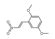 β-dimethoxy-2,5 phenyl nitro ethylene Structure